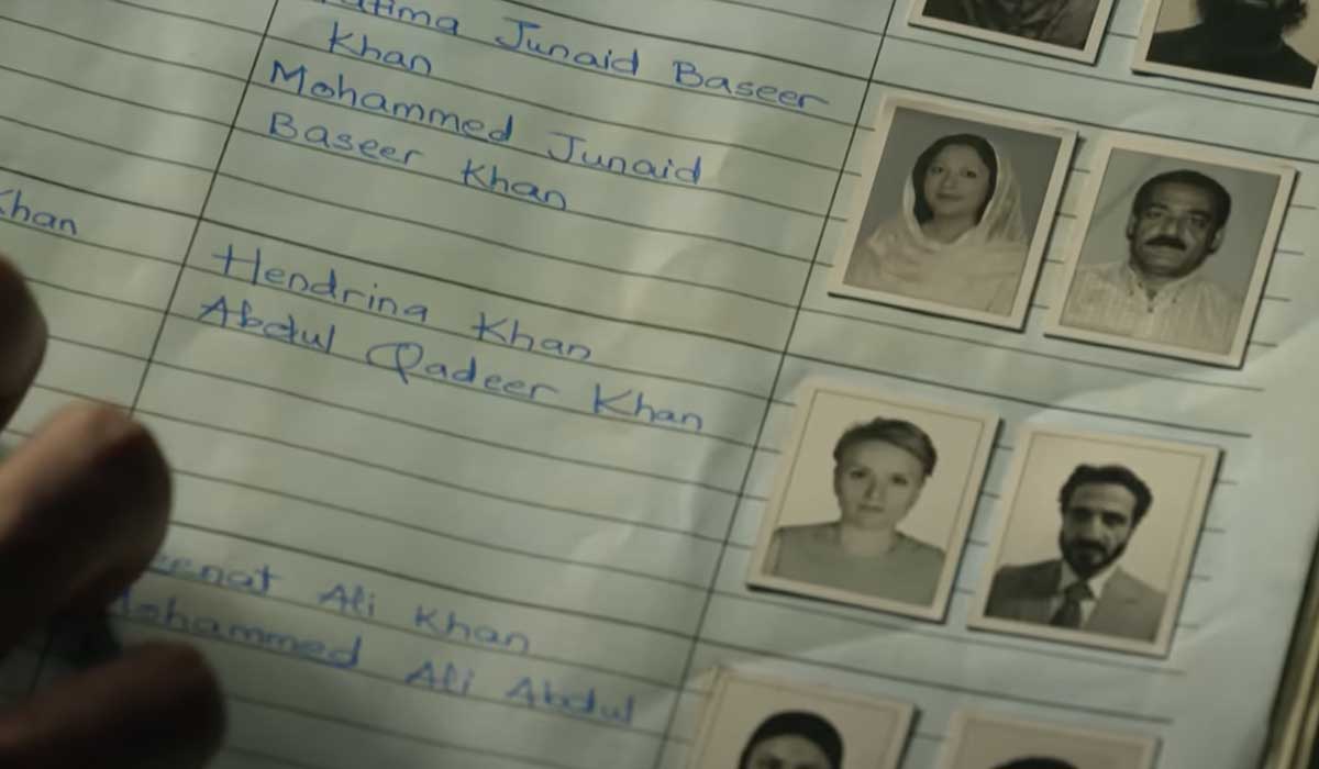 The lead character reads about Abdul Qadeer Khan to proceed on his mission. — Screengrab via YouTube/Netflix India
