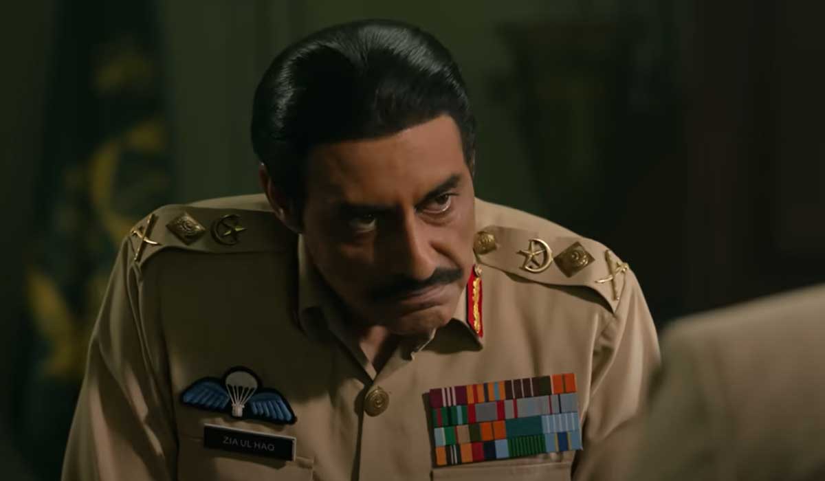 Actor Ashwath Bhatt portrays the role of Pakistans former army chief General Ziaul Haq. — Screengrab via YouTube/Netflix India