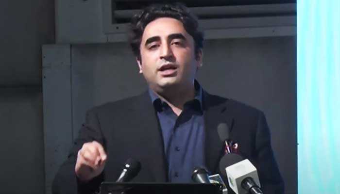 Foreign Minister Bilawal Bhutto-Zardari speaks during an event in Karachi on February 8, 2023. — YouTube/PTVNewsLive