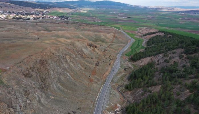 Aerial view shows cracks in the ground in the aftermath of a deadly earthquake, near the Tevekkeli village in Kahramanmaras, Turkey February 10, 2023.— Reuters