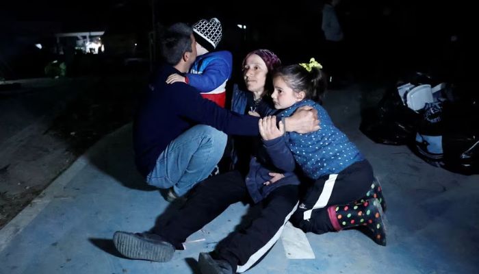 People react after an earthquake in Antakya in Hatay province, Turkey, February 20, 2023.— Reuters