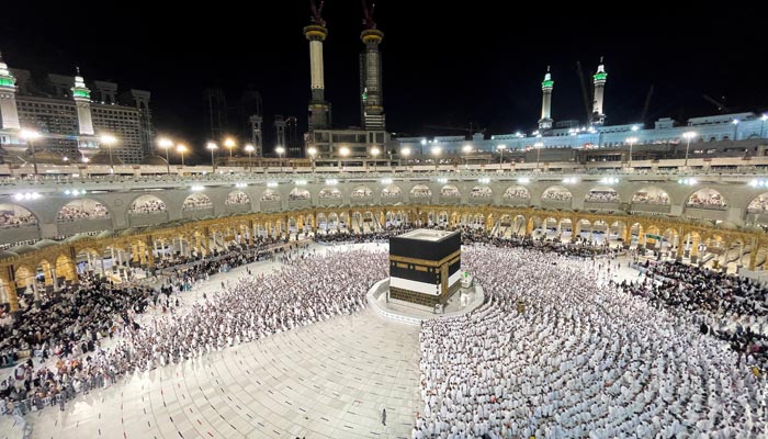 Muslim pilgrims circle the Kaaba and pray at the Grand Mosque in the holy city of Mecca, Saudi Arabia July 1, 2022. — Reuters