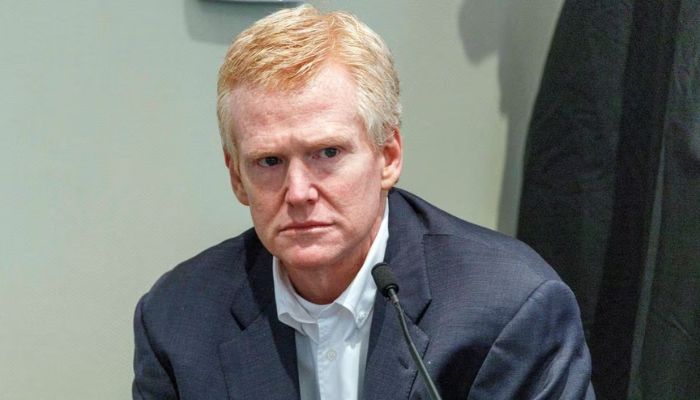 Alex Murdaugh gives testimony in his murder trial at the Colleton County Courthouse in Walterboro, South Carolina, U.S., February 23, 2023.— Reuters