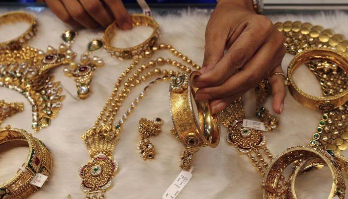 An undated image of gold jewelley. — Reuters