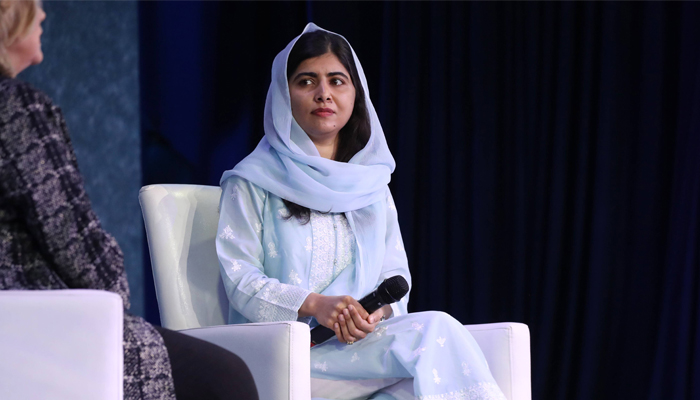 Pakistani Nobel Peace Prize laureate Malala Yousafzai during the Clinton Global Initiative in New York City. — AFP/File