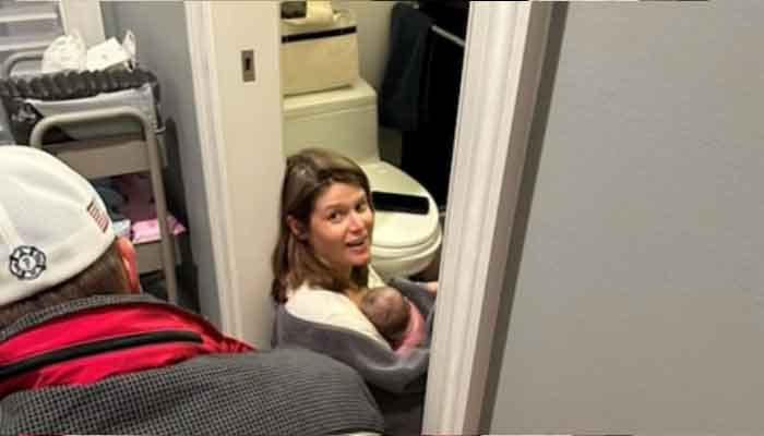 CNN anchor and chief national affairs analyst Kasie Hunt with her newborn baby. — Screengrab/CNN Business