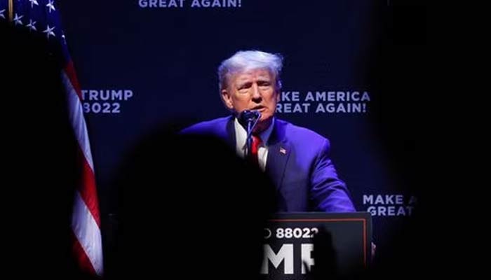 Former US President Donald Trump speaks during a campaign rally with supporters, in Davenport, Iowa, U.S. March 13, 2023. — Reuters