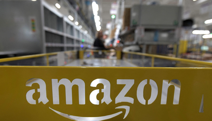 This picture shows the logo of US online retail giant Amazon at the distribution centre in Moenchengladbach, western Germany. — AFP/File