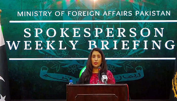 Foreign Office Spokesperson Mumtaz Zahra Baloch. — Facebook