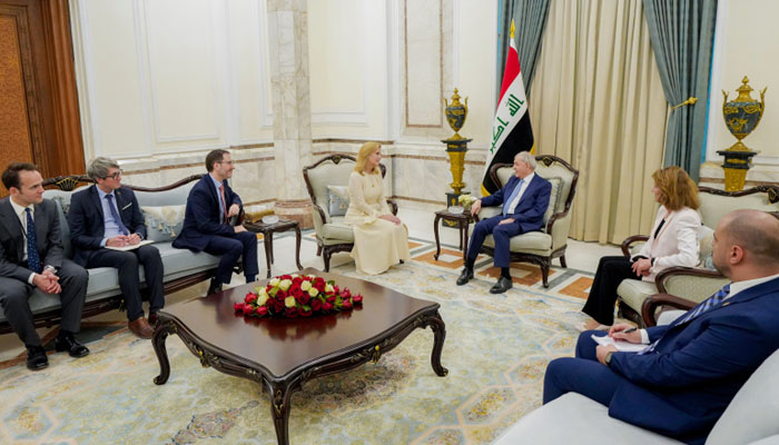Duchess of Edinburgh Sophie meets Iraqi President, PM