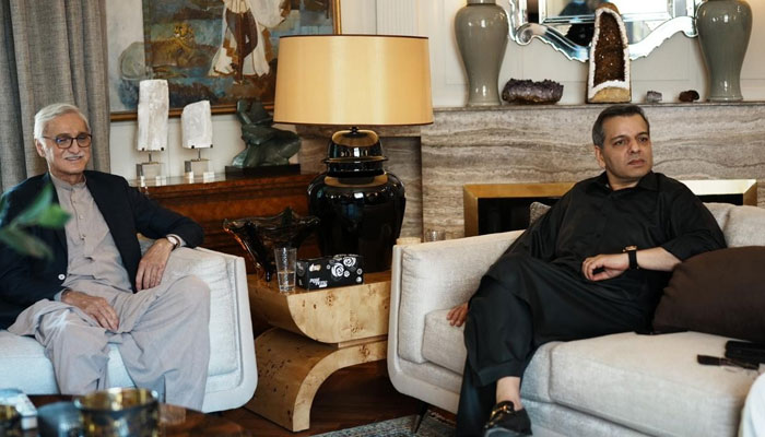 Murad Raas meeting Jahangir Tareen. — Facebook/Jahangir Khan Tareen