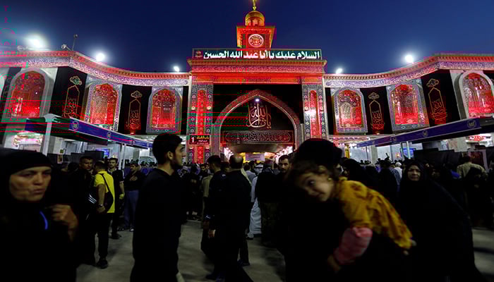 Pilgrims gather in Karbala in October, 2019, ahead of the holy ritual of Arbaeen. — Reuters