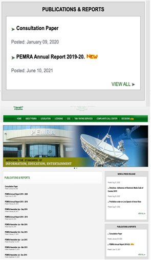 Highlighting with pride, the 2019-2020 Annual Report, which is the latest report by the authority. — Screenshot by author
