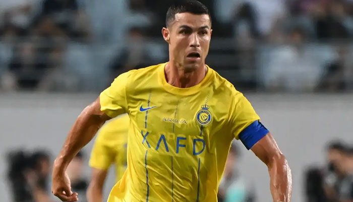 Cristiano Ronaldo opened the scoring for Al-Nassr with a stunning finish in the Arab Club Champions Cup quarter-finals.—Getty