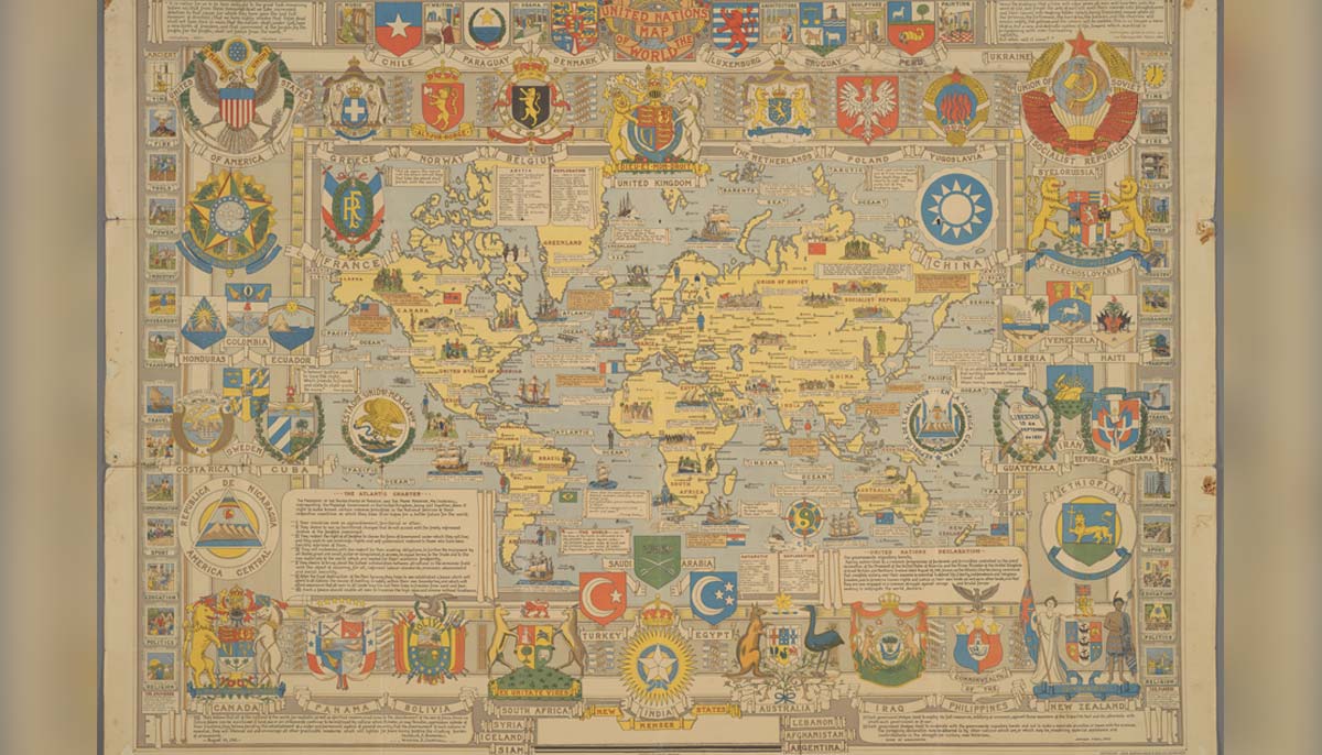 United Nations Map of the World. — Division of Rare and Manuscript Collections, Cornell University Library