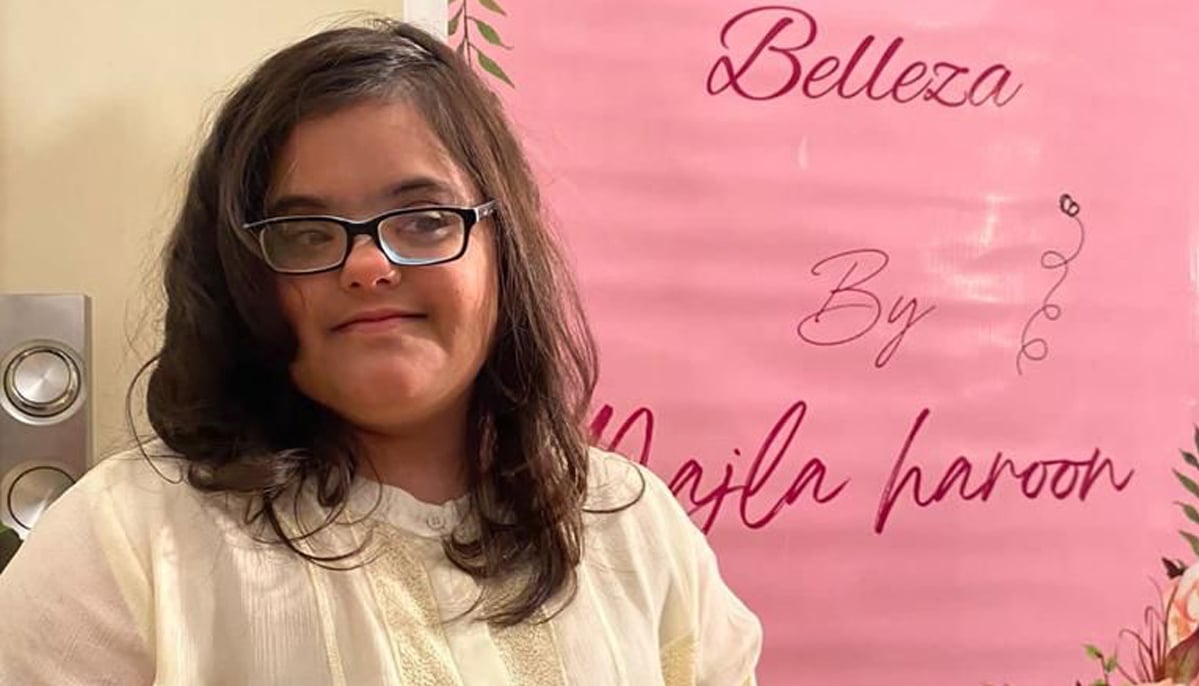 Najla poses with her brands banner in the background. — Photo by Dr Sajeela Haroon