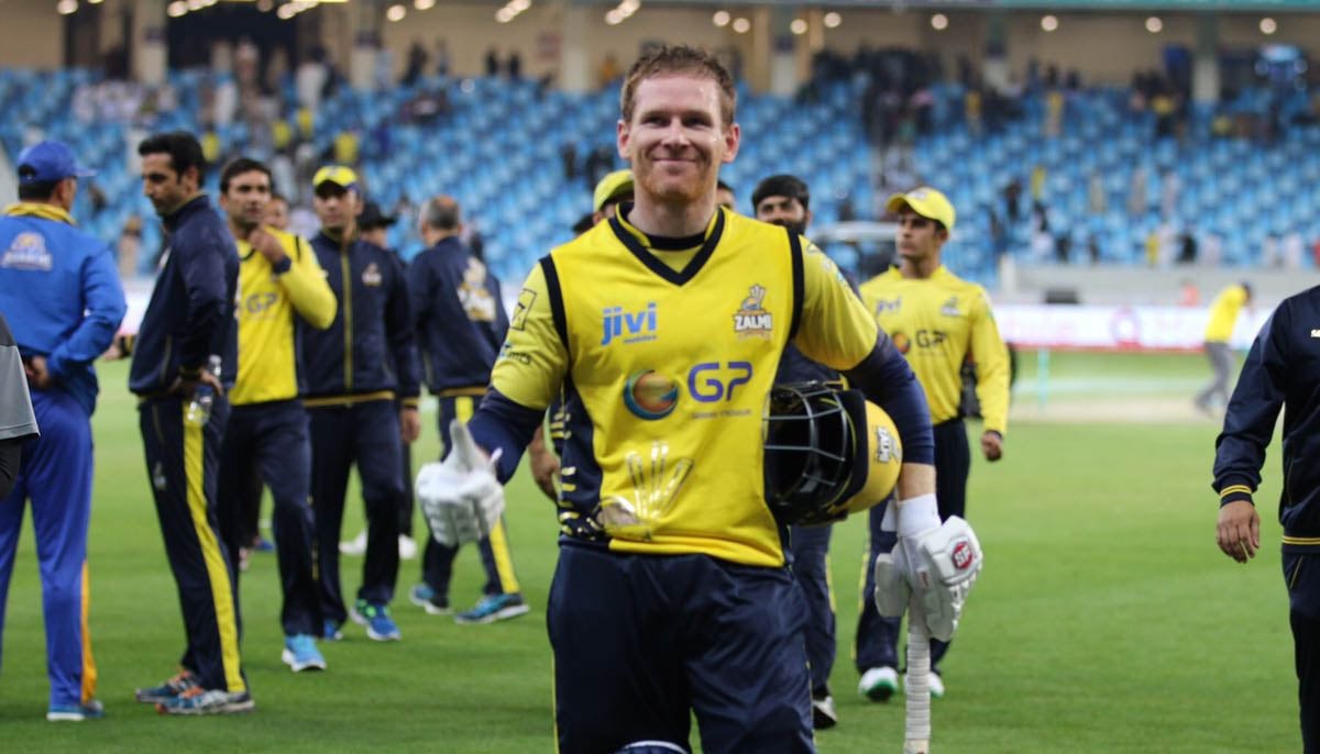 Eoin Morgan played for Peshawar Zalmi in 2017. — Zalmi Media