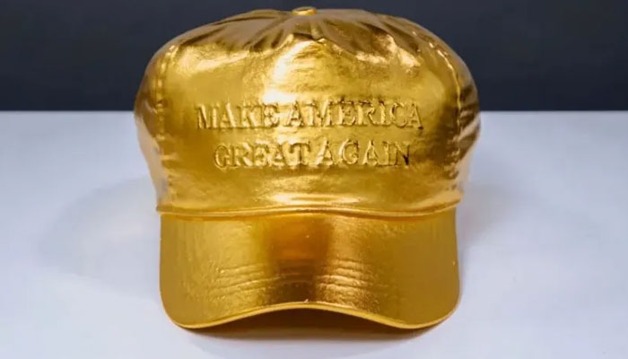 Jeff Hamiltons 24-carat gold-plated Make America Great Again, (Maga) hat. — Meme Ranch