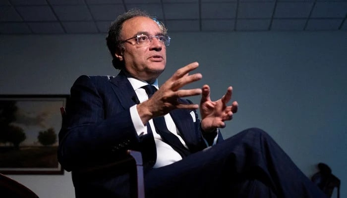 Finance Minister Muhammad Aurangzeb in an interview with Reuters during the G20 Finance Ministers and Central Bank Governors Meeting at the IMF and World Bank’s 2024 annual Spring Meetings in Washington on April 18, 2024. — Reuters