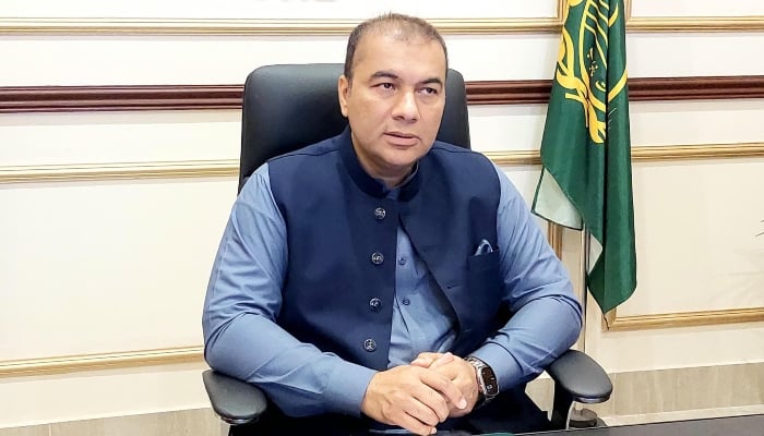 Lahore Commissioner Chaudhry Muhammad Ali Randhawa is chairing a meeting on April 24, 2024. — Facebook/Commissioner Lahore, Punjab