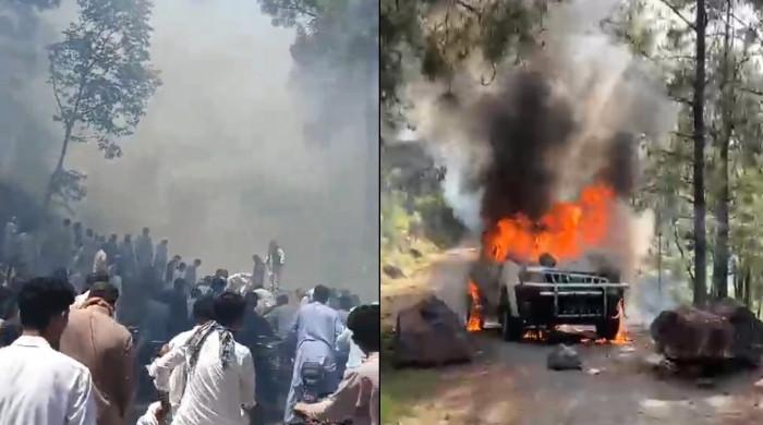 AJK cop shot dead as protests against inflation turn violent 