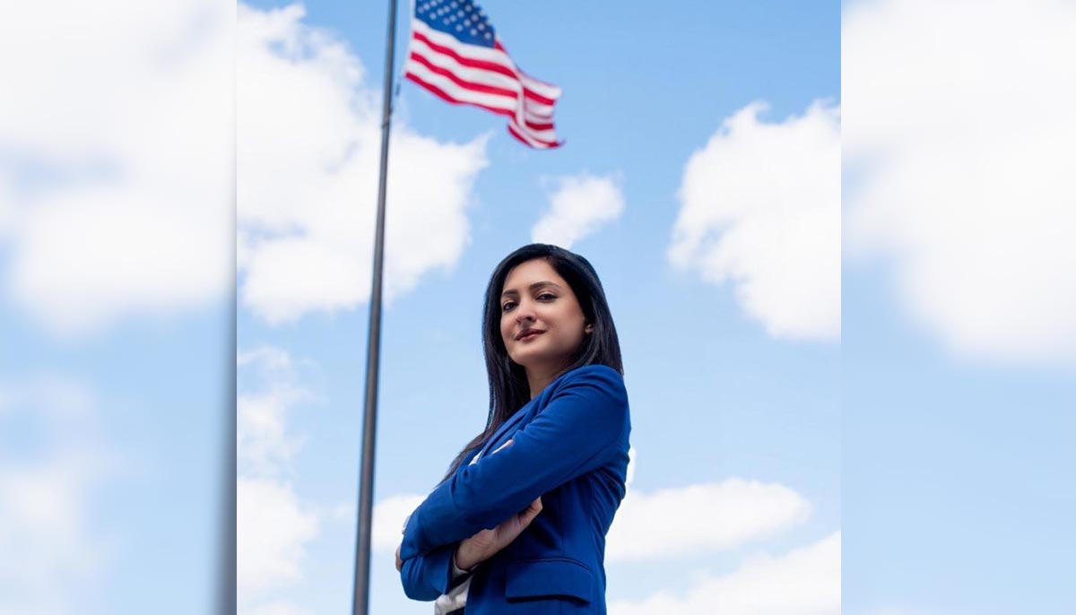 An undated image shows American-Pakistani attorney and filmmaker Aisha Farooqi who ran for election to the Michigan House of Representatives to represent District 57. — Author