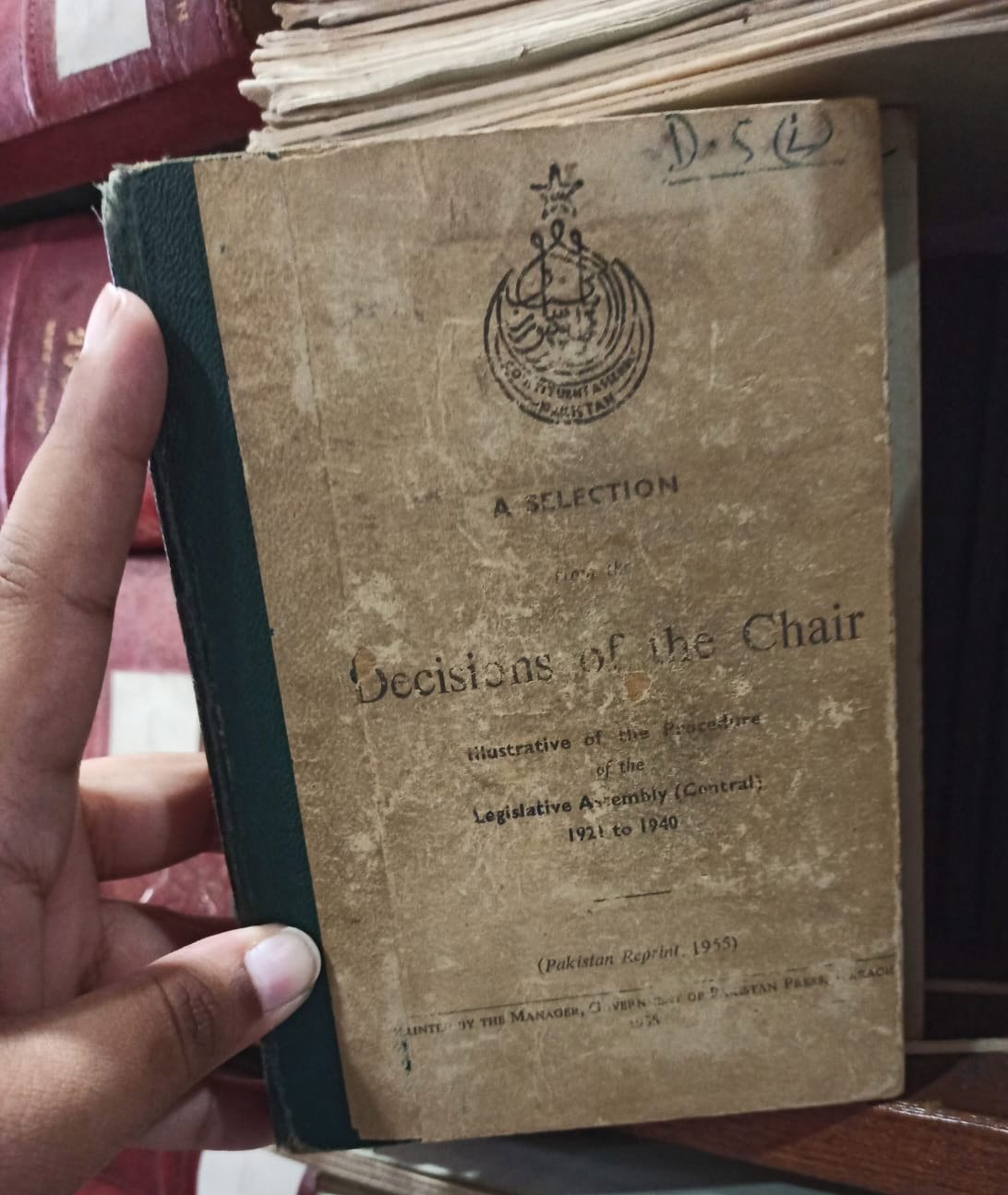 A glimpse into history at the National Assembly Library in Islamabad, home to over 85,000 books, parliamentary debates, and rare archives. — Photo by Tooba Masood Khan
