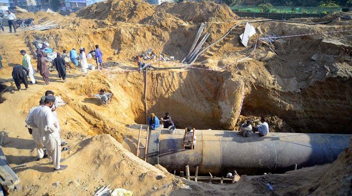 Water supply to Karachi areas 'resumes' as main line repaired