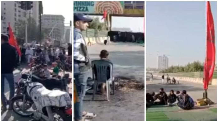 MWM's sit-ins on arterial roads trigger traffic chaos in Karachi
