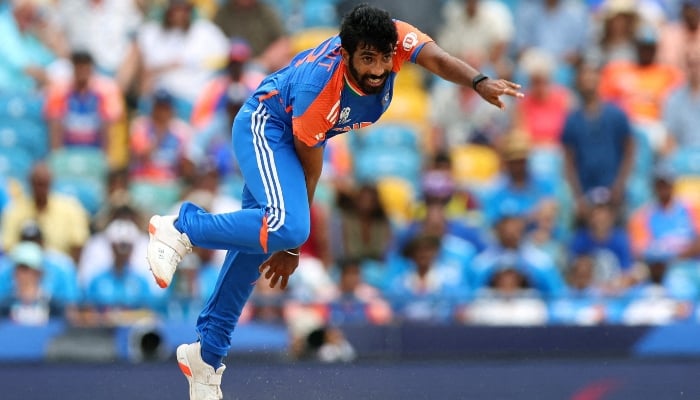 Indias Jasprit Bumrah in action during a T20I match against South Africa at Kensington Oval in Bridgetown, Barbados, West Indies, on June 29, 2024. — Reuters