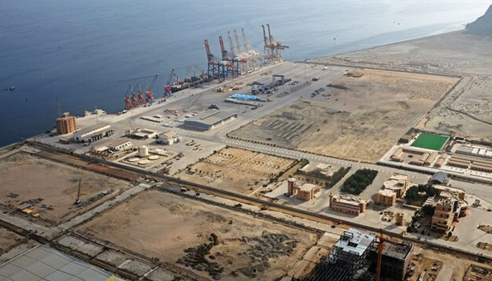 The image shows Gwadar port. — Reuters