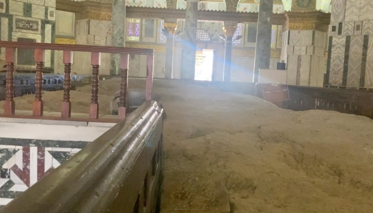 Inside the Dome of the Rock – The Sacred Rock. At the heart of the Dome lies the sacred rock, believed to be the point of ascension for the Prophet Muhammad (PBUH) to heavens. — Reporter