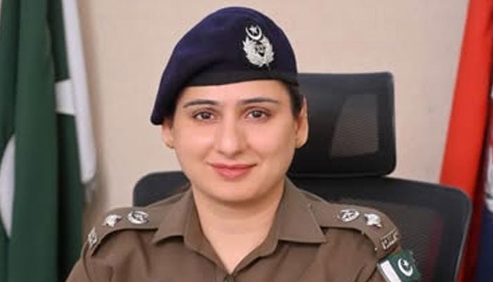 An undated image of Punjab Polices SP Aisha Butt. — Facebook@PunjabPolicePakistanOfficial/File
