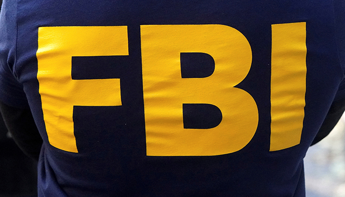 An FBI logo is pictured on an agents shirt in the Manhattan borough of New York City, New York, U.S. October 19, 2021. — Reuters