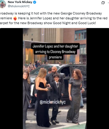 Jennifer Lopez shines at Broadways Good Night, and Good Luck opening