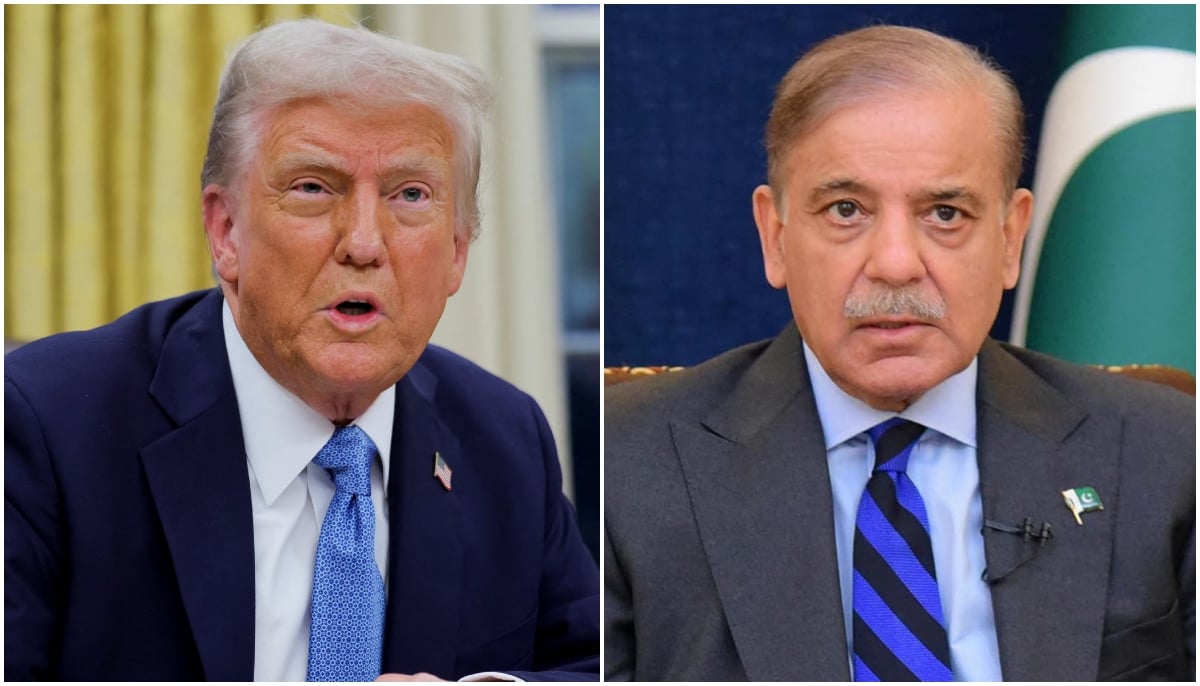US President Donald Trump (left) and Pakistan Prime Minister Shehbaz Sharif. — Reuters/File