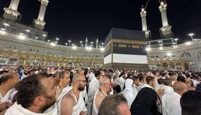 ilgrims circle the Kaaba as they pray at the Grand Mosque, during the annual Hajj pilgrimage in the holy city of Makkah, Saudi Arabia, on  June 16, 2024. — Reuters
