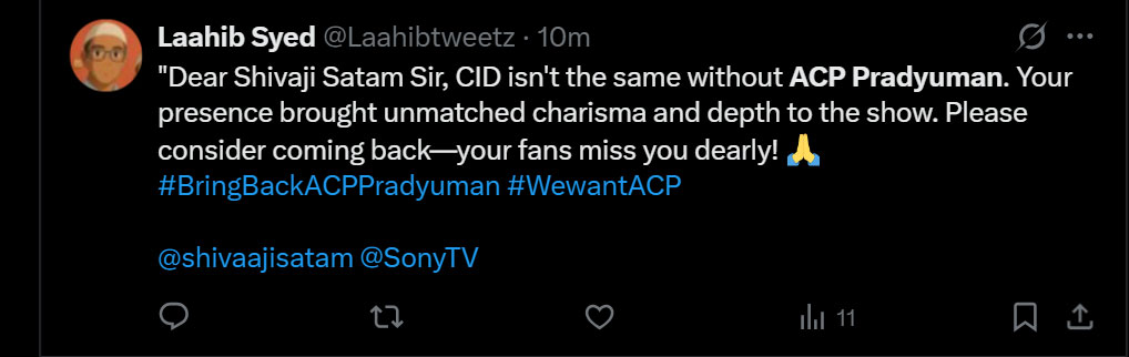 Internet turns emotional over ACP Pradyumans death