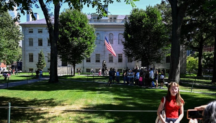 A student poses for a photo at Harvard University. — Reuters/File