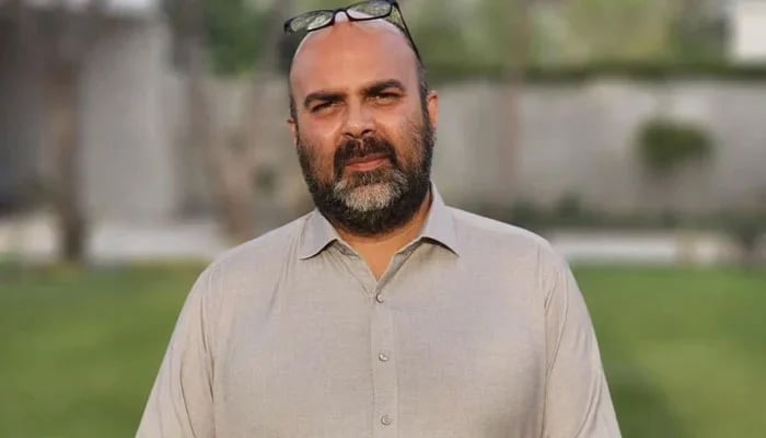 Former provincial health minister and PTI leader Taimur Saleem Jhagra can be seen in this image released on March 5, 2023. — Facebook@TaimurKhanJhagra