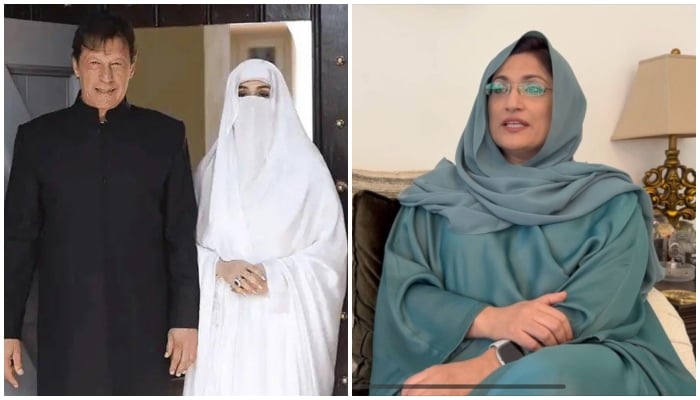 This collage shows former premier Imran Khan and his wife Bushra Bibi (left) and another photo shows Bushras sister Maryam Riaz Wattoo. — Reporter