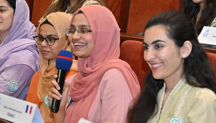 Students during a session at a private university in Karachi. —WHO Pakistan/File