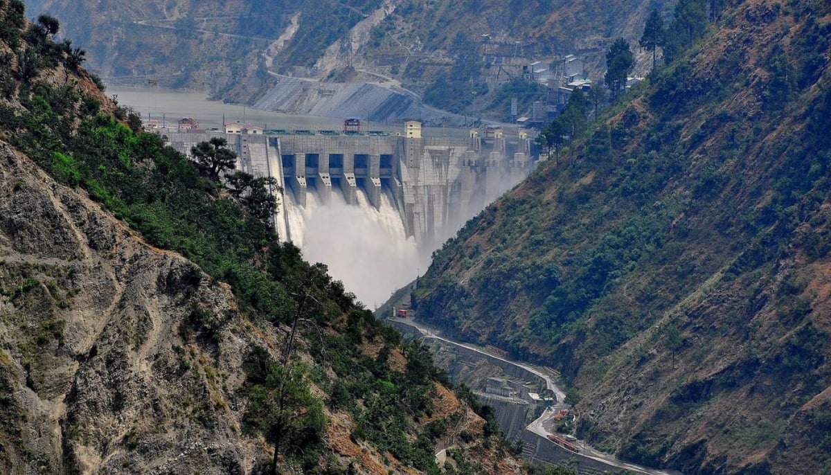 The Baglihar dam on the Chenab, in Indian Illegally Occupied Jammu and Kashmir. — ICIMOD