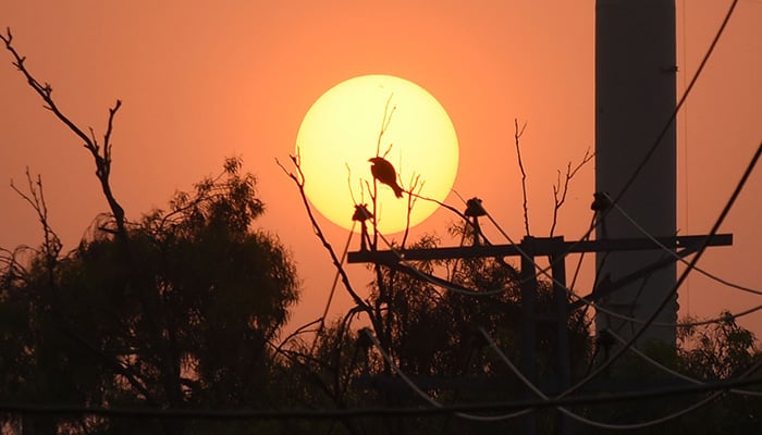 A stunning view of the sun set in Lahore captured on May 2, 2025. — Online