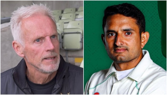 This collage shows Nottinghamshire CCC head coach Peter Moores (left) and Pakistan’s Mohammad Abbas. — reporter