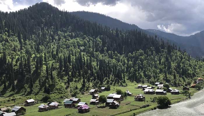Taobat is the last village of Neelum Valley and the place where the Kishenganga River enters Pakistani territory and is called the Neelum river. — IPS