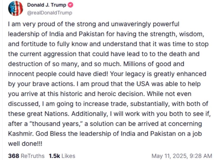 Pakistan offers zero tariff bilateral trade agreement to US