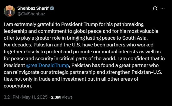 Pakistan offers zero tariff bilateral trade agreement to US
