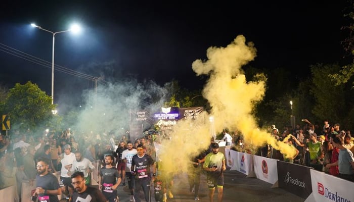 People participating in Islamabads Night Run, on May 25, 2025. — Facebook