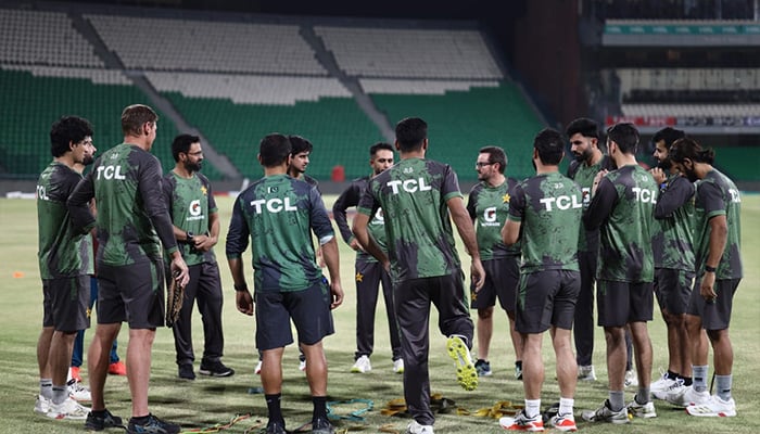 Pakistan mens cricket team preparing for T20I series against Bangladesh. — Facebook/PakistanCricketBoard